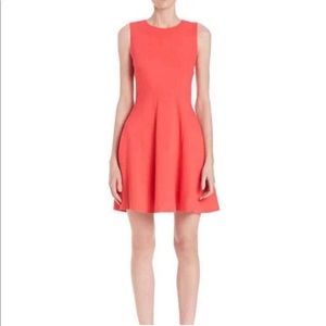 Diane von Furstenberg Flare Coral Dress
